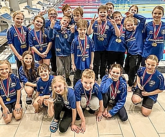 Das Swim-Team des Elmshorner MTV sahnte viele Medaillen ab. (Foto: EMTV)