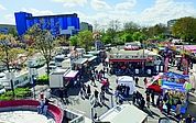 Aus dem Riesenrad boten sich interessante Blicke. (Foto: Strandmann)