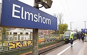 Gleis 3 des Elmshorner Bahnhofs. (Archiv: Frank)