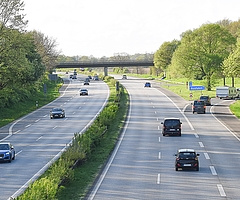 Die Anschlussstelle Tornesch der Autobahn 23 Richtung Norden wird gesperrt. (Foto: Frank)