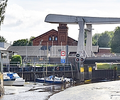 Ein Angler wurde an der Krückau in Höhe der Hafenstraße angegriffen. (Archiv: Frank)