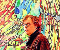 Er liebt das Spiel mit Farben und Formen: der Hamburger Maler Jan Köhnholdt. (Foto: Köhnholdt)