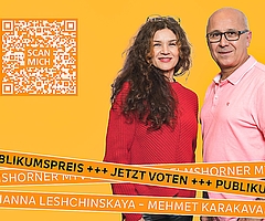 Ab 17. Januar 2023 können Bürger online ihre Stimmen für Zhanna Leshchinskaya und Mehmet Karakavak vom Elmshorner MTV abgeben. (Foto: VR Bank in Holstein)