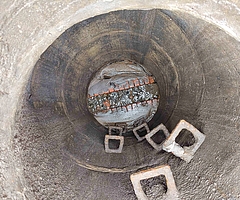 Der Rohrbruch trat am Montag, 5. Oktober, auf. (Foto: AZV)