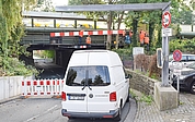 Der Geschwister-Scholl-Tunnel ist gesperrt, nach Angaben der Stadt Elmshorn voraussichtlich bis Montag. (Foto: Frank)