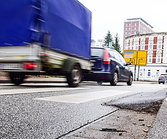 Die Rampen stellen für Rollstuhlfahrer Hindernisse dar. (Foto: Frank)