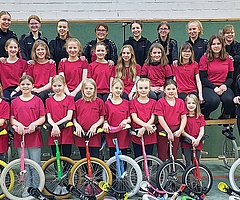 Zu den Wettkampfgruppen zählen auch die Einradfahrer des Hohenfelder Sportvereins. (Foto: Stefanie Weise/Hohenfelder SV)