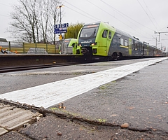 Am Elmshorner Bahnhof werden in der ersten Aprilhälfte weniger Züge als gewohnt halten. (Foto: Frank)