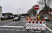 Die Schanzenstraße ist Richtung Klein Sand gesperrt. (Foto: Frank)