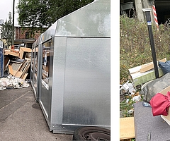 Nicht wenige Wertstoffinseln im Kreis Pinneberg sind immer wieder vermüllt. (Fotos: GAB)