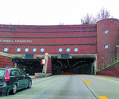 Der Elbtunnel, Europas wichtigste Nord-Süd-Verbindung, ist erneut 55 Stunden lang nicht passierbar. (Foto: Frank)