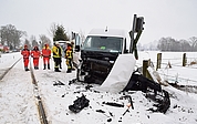 An dem Transporter entstand ein Totalschaden. (Foto: Frank)