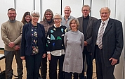 Der neue Vorstand (v. l.): Heiko Jessen, Ann-Kathrin Tech, Renate Holtmeyer, Verena Lange, Dr. Susanne Dohrn, Helge Masch, Aenne von Wurmb, Prof. Dr. habil. Hartmut Balder und Hanns-Jürgen Redeker. (Foto: Kerstin Hansen)