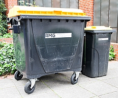 Die „neue“ gelbe Tonne: Für den Kreis Pinneberg ist seit dem 1. Januar 2023 ein neues Unternehmen, die RMG Rohstoffmanagement GmbH aus Eltville am Rhein, zuständig. (Foto: Meyer-Lutz) 